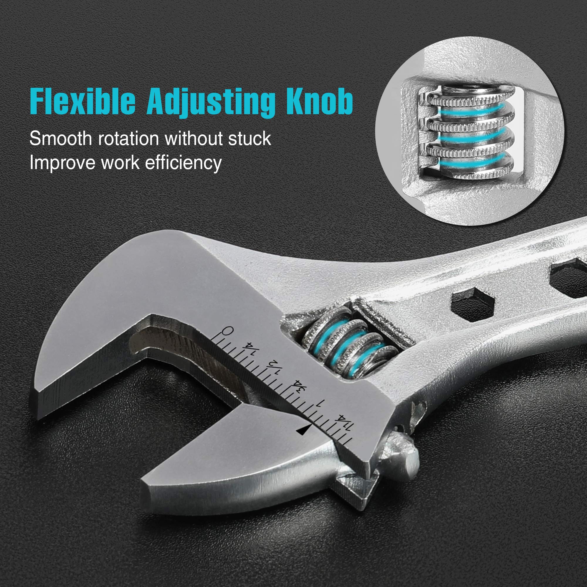 DURATECH 3in1 wrench with box end and hex holes for convenience.