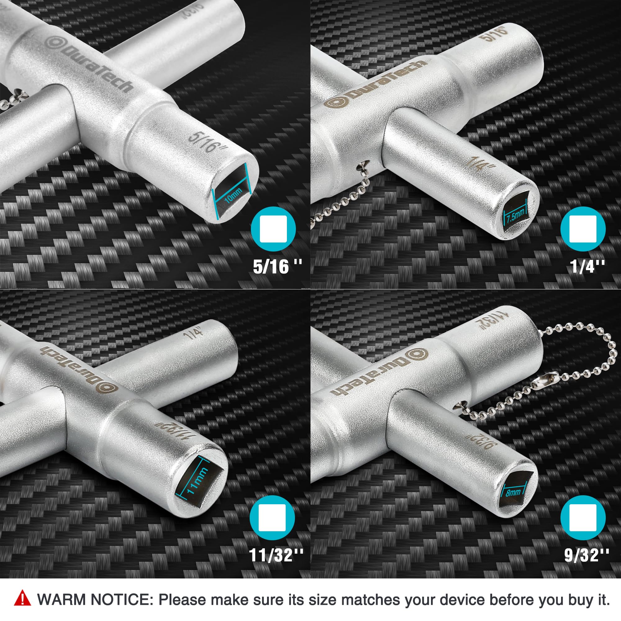 Wrench pieces joined to form a longer reach by DURATECH