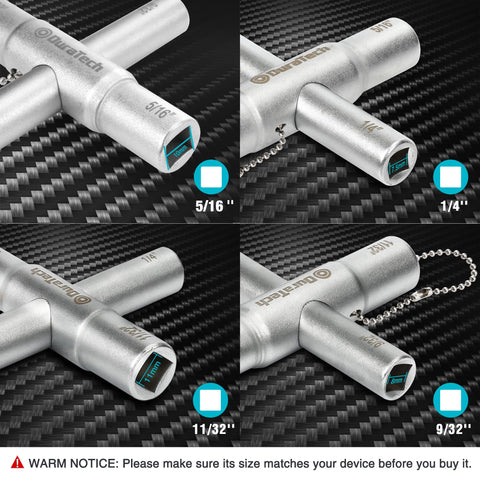 Wrench pieces joined to form a longer reach by DURATECH