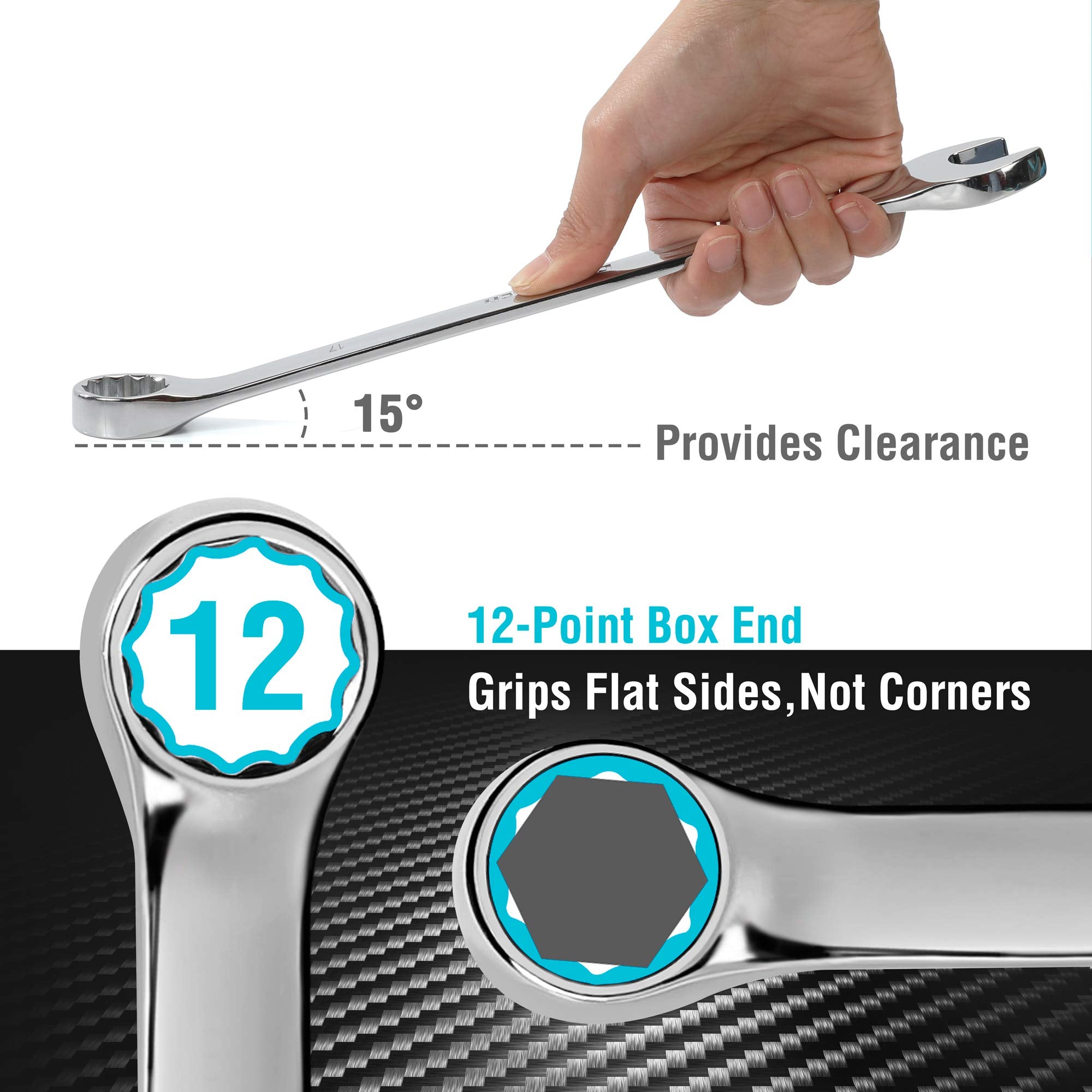 DURATECH 12mm wrench in holder ready for vehicle maintenance tasks