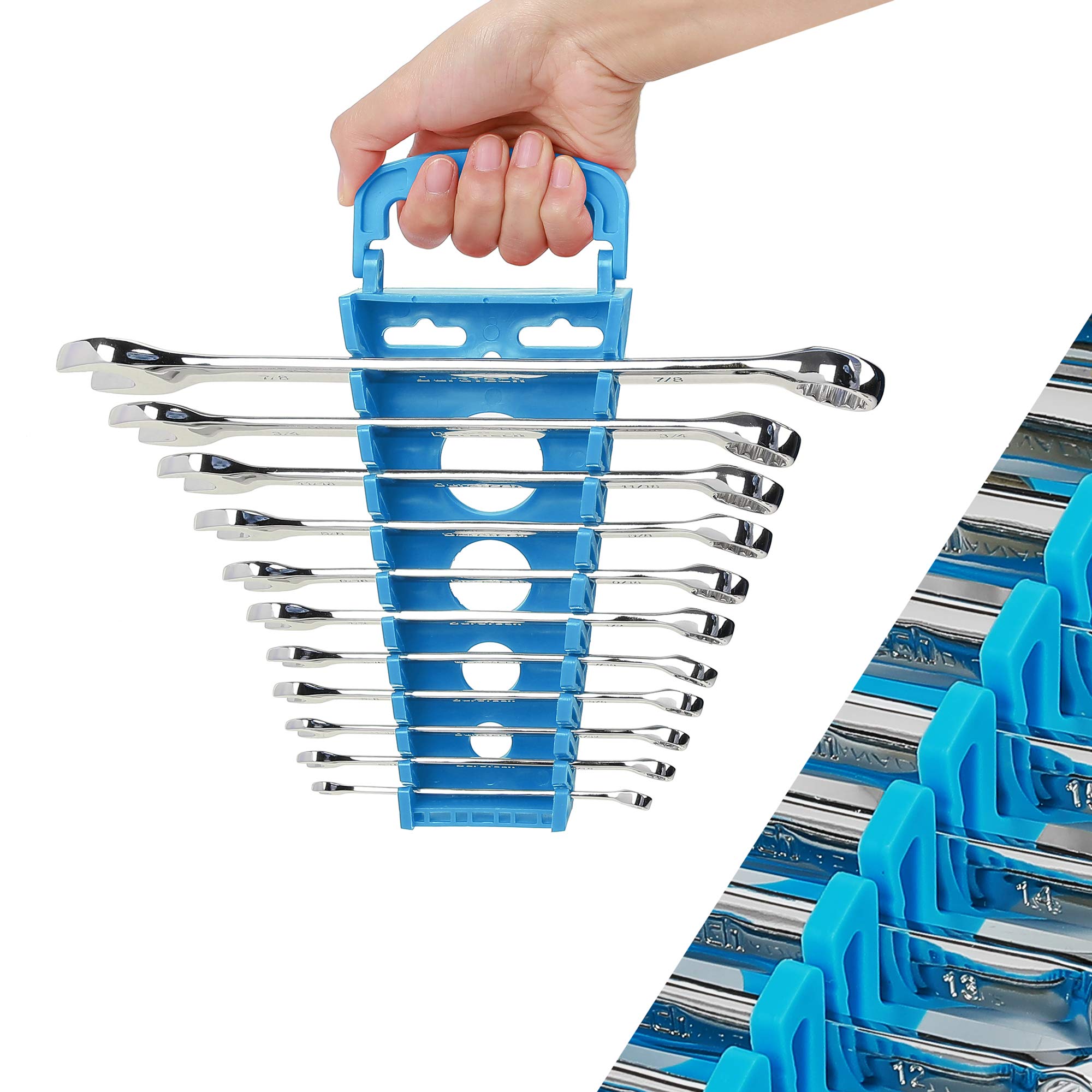 DURATECH 14mm wrench in holder designed for hard-to-reach spots