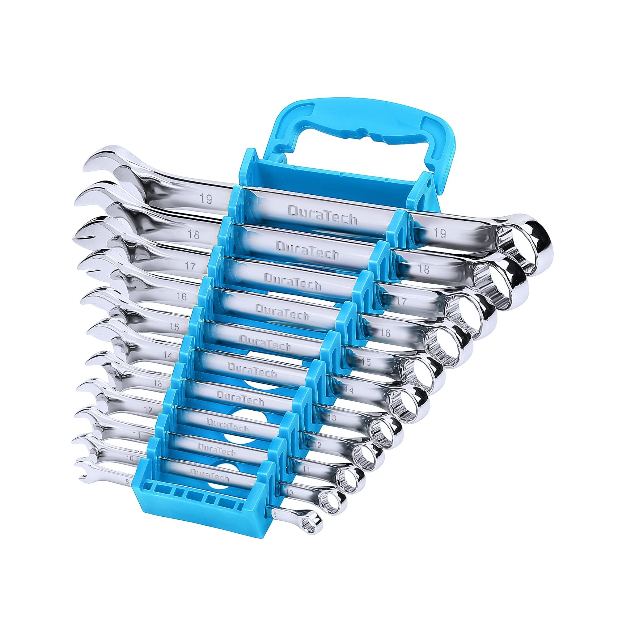 DURATECH 8mm wrench in holder for quick access in a tidy toolbox