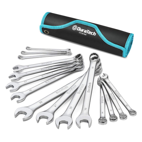 DURATECH wrench set 8mm for accurate metric adjustments.