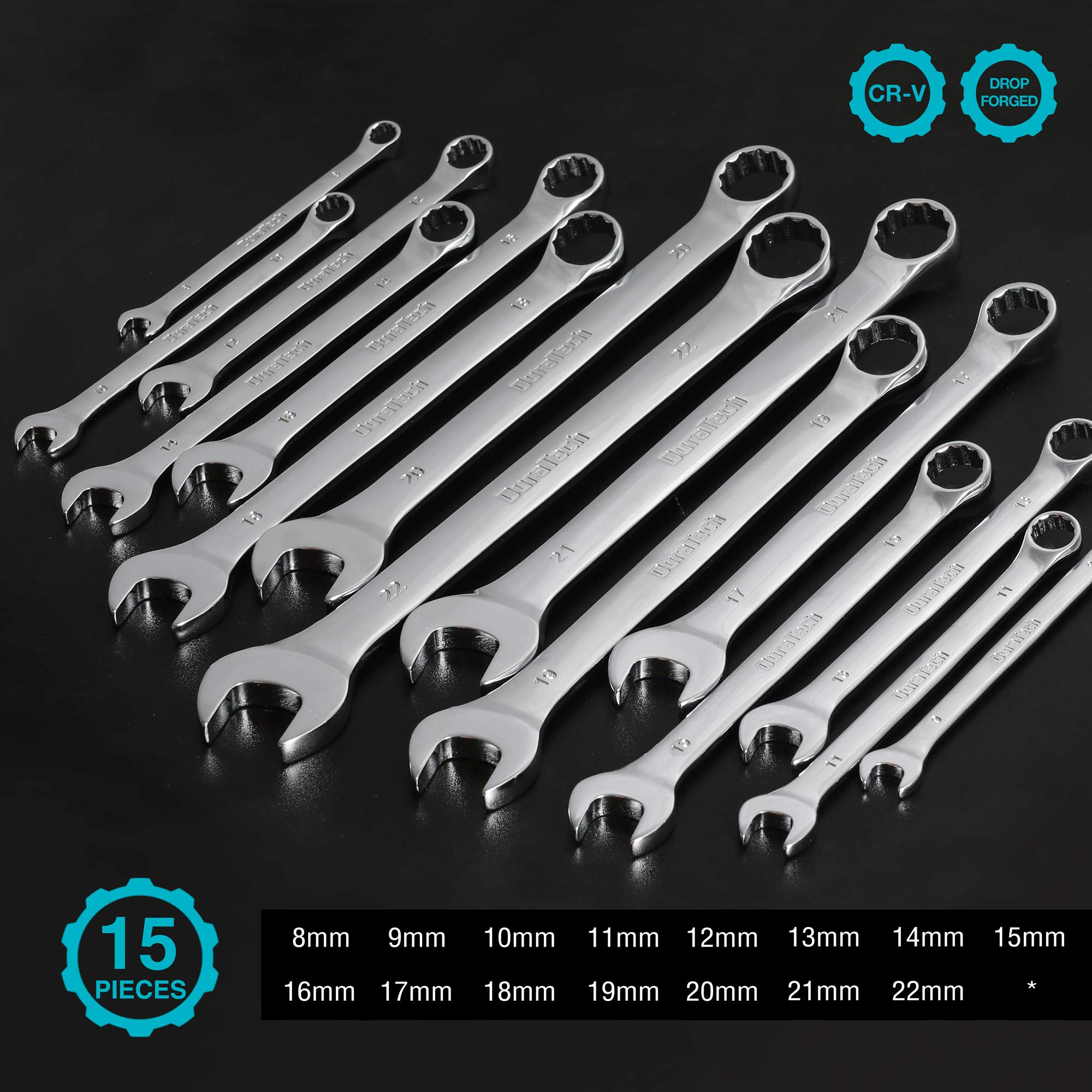 DURATECH wrench set 9mm ideal for common metric fasteners.