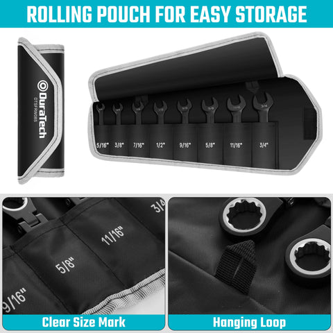 DURATECH compact wrench design fits in small tool spaces