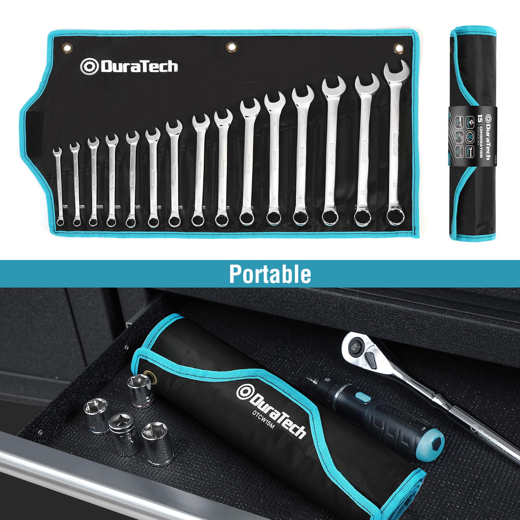DURATECH flat-side grip helps prevent fastener rounding.