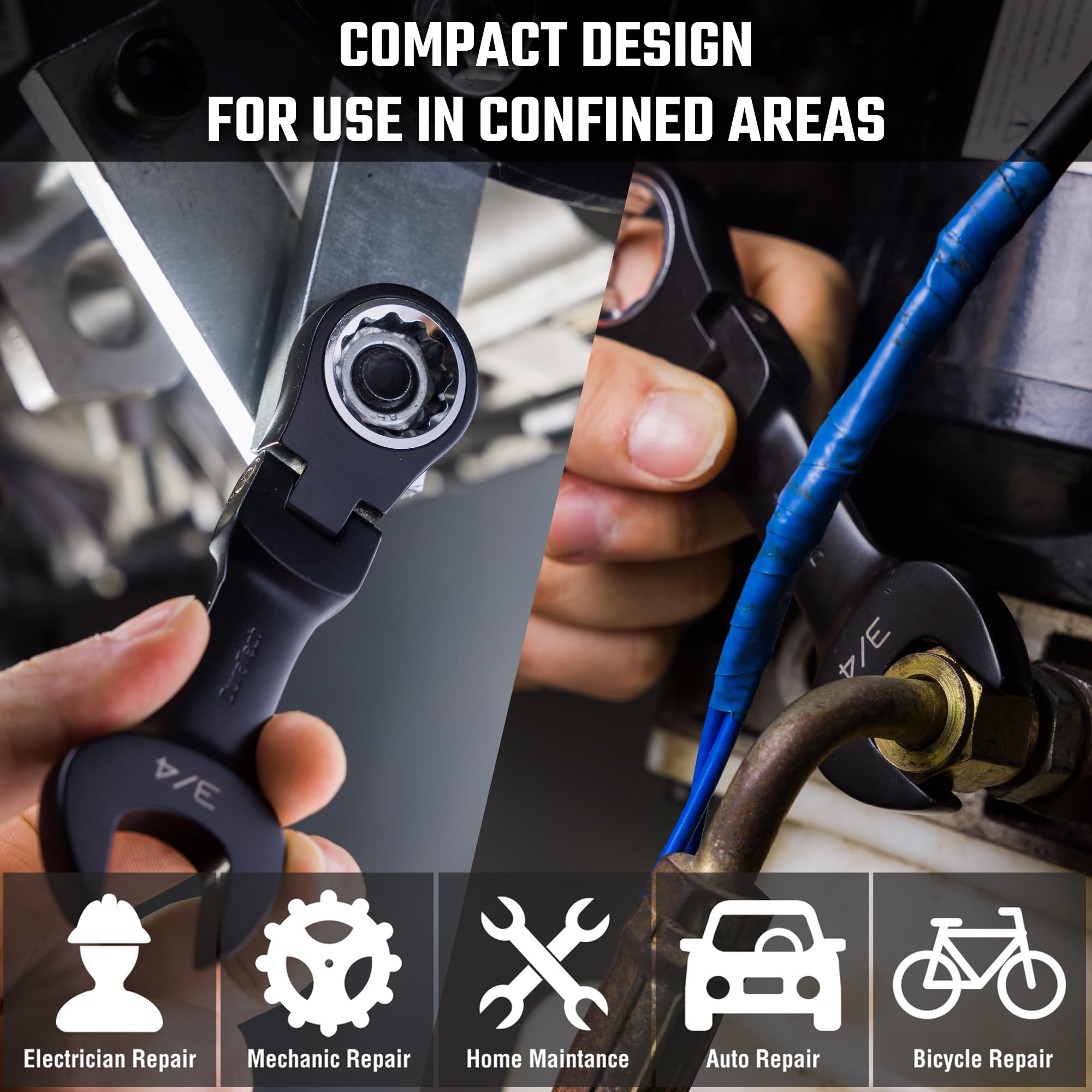 DURATECH organized roll-up pouch for portable storage