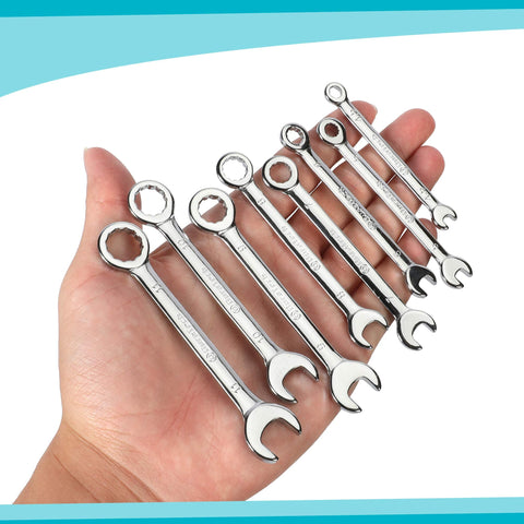 DURATECH wrenches with angled box ends for easier grip in tight spaces