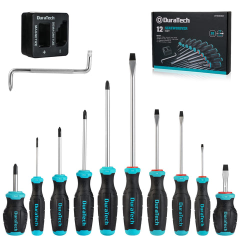 DURATECH Z-shaped screwdriver helps tackle tight corners with ease.
