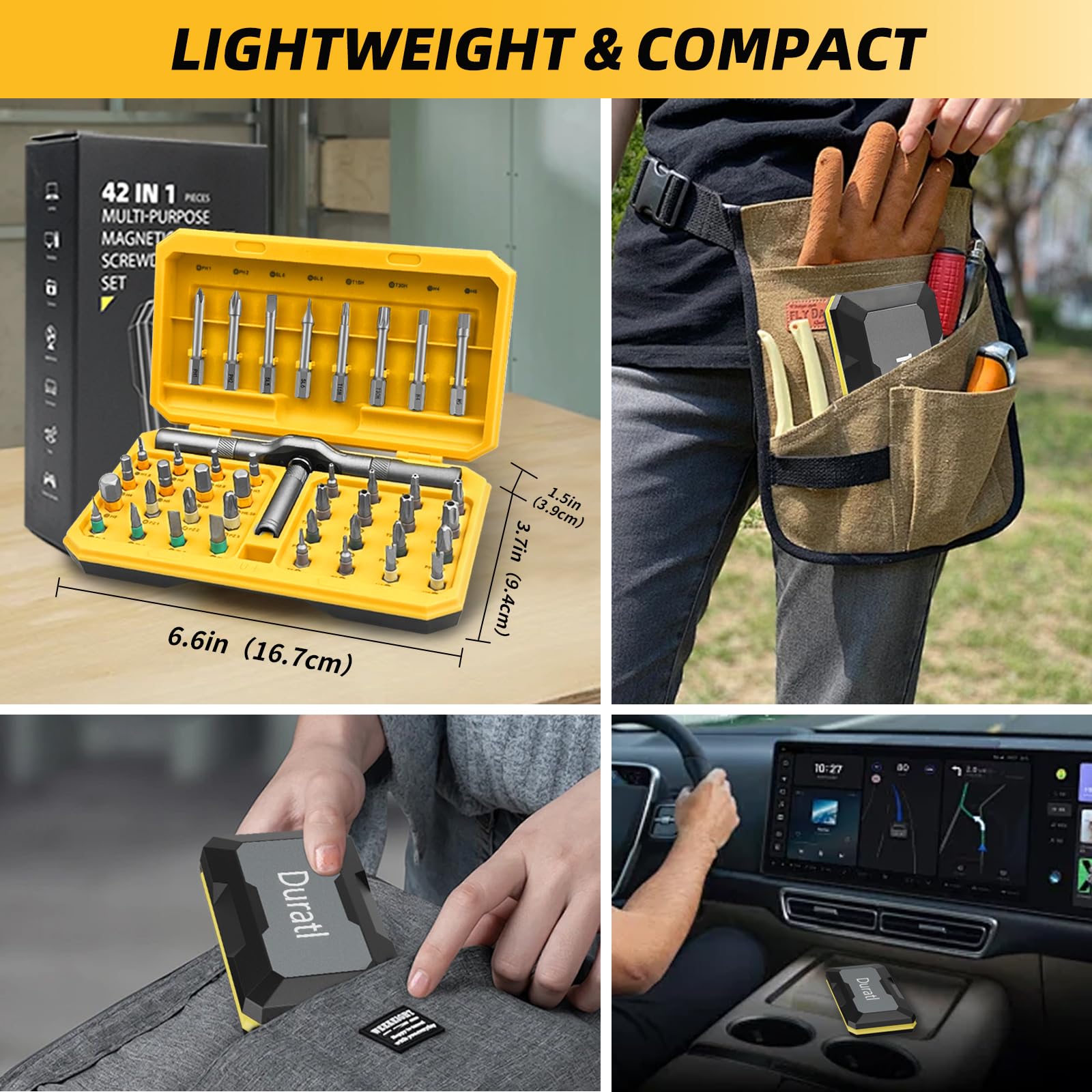 Duratl 42-in-1 aluminum alloy construction offers durability yet lightweight.