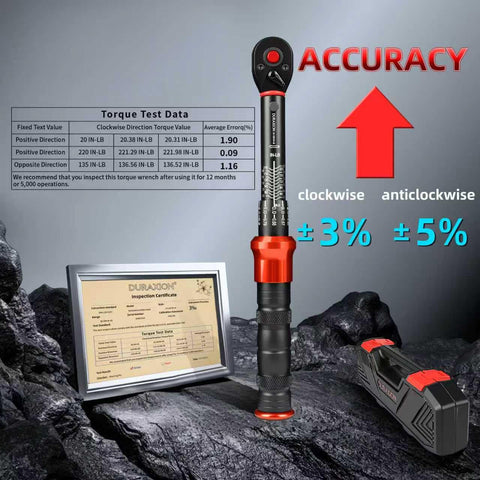 DURAXION click-stop mechanism provides audible torque feedback