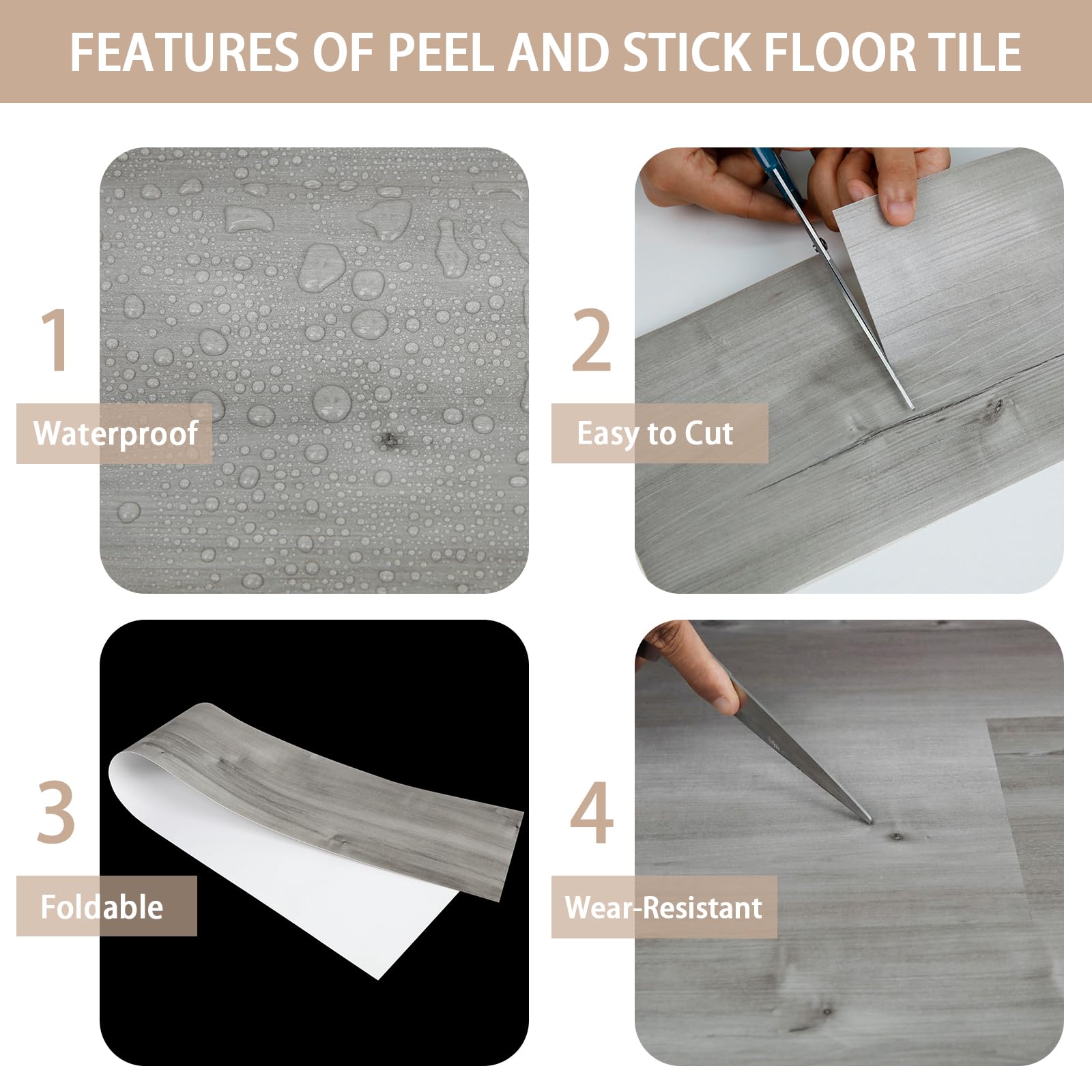 Dureidos easy-cut floor tiles ideal for DIY updates