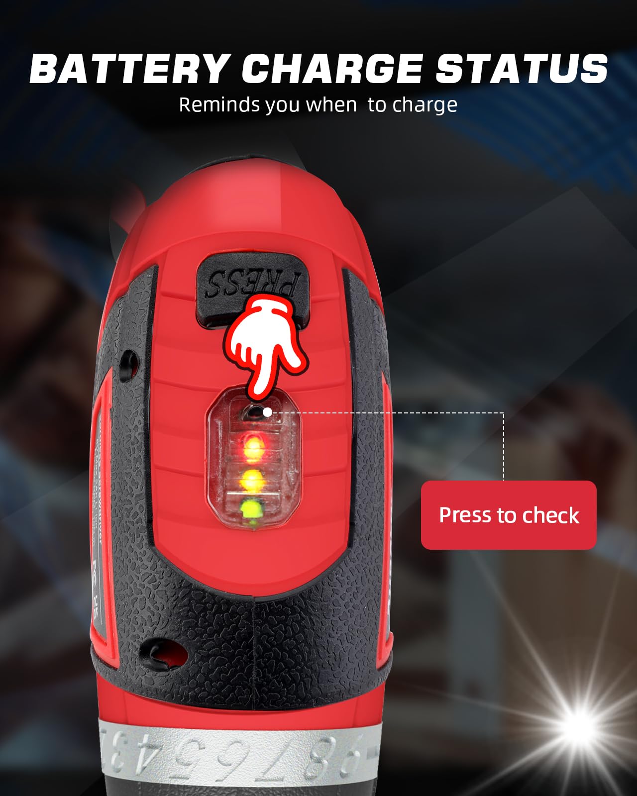 DuroFort LED illumination helps work in dim spaces