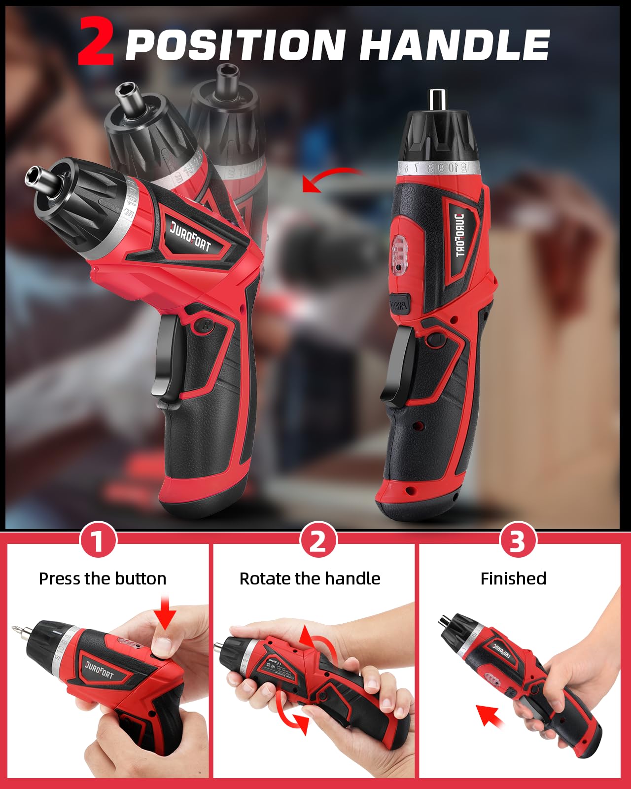 DuroFort magnetic bit holder speeds tip changes