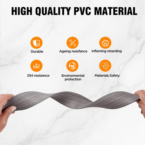Durteljana floor transition strip with strong adhesive backing for quick, tool-free installation.