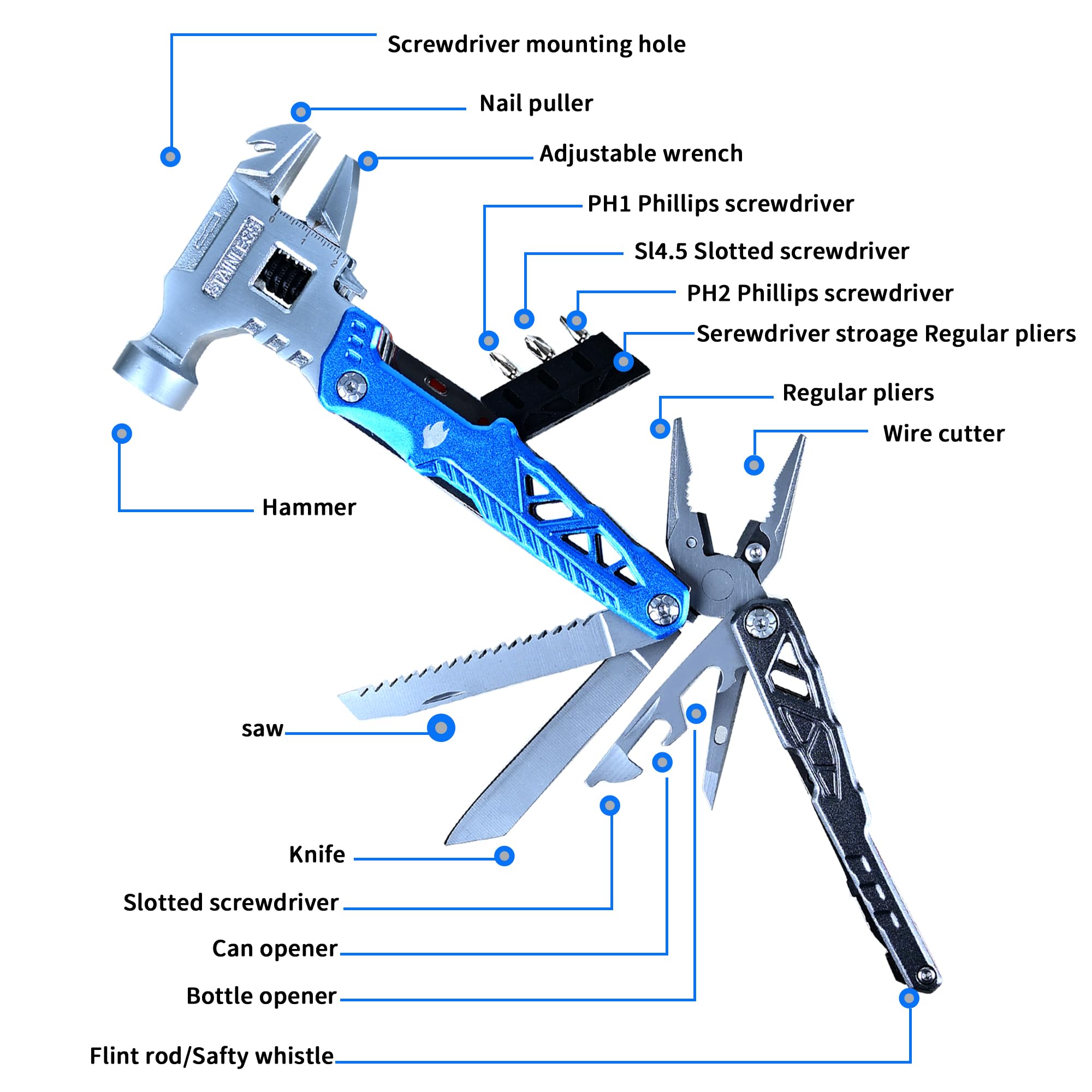 DUSH PACE multitool pliers for heavy-duty outdoor tasks