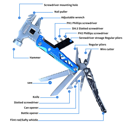 DUSH PACE multitool pliers for heavy-duty outdoor tasks