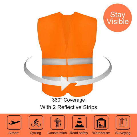 DUSKCOVE hi-vis vest with Velcro closure for quick on/off