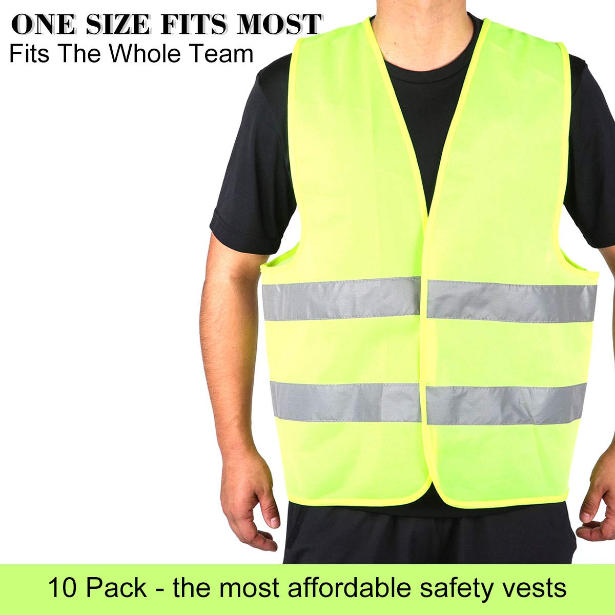 DUSKCOVE high-visibility vest fabric texture highlights lightweight breathable mesh