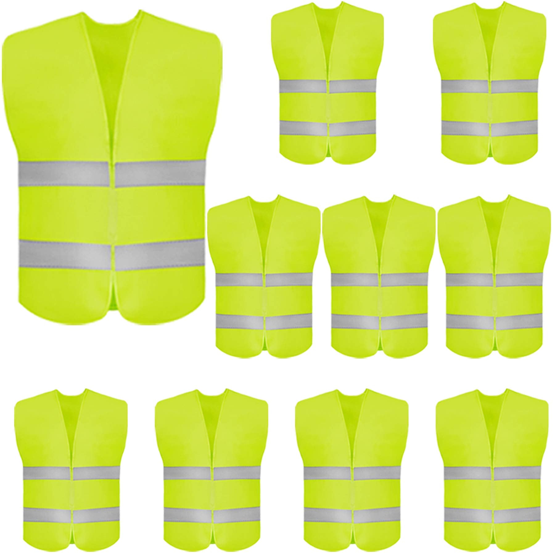 DUSKCOVE high-visibility vest front view improves daytime and low-light visibility