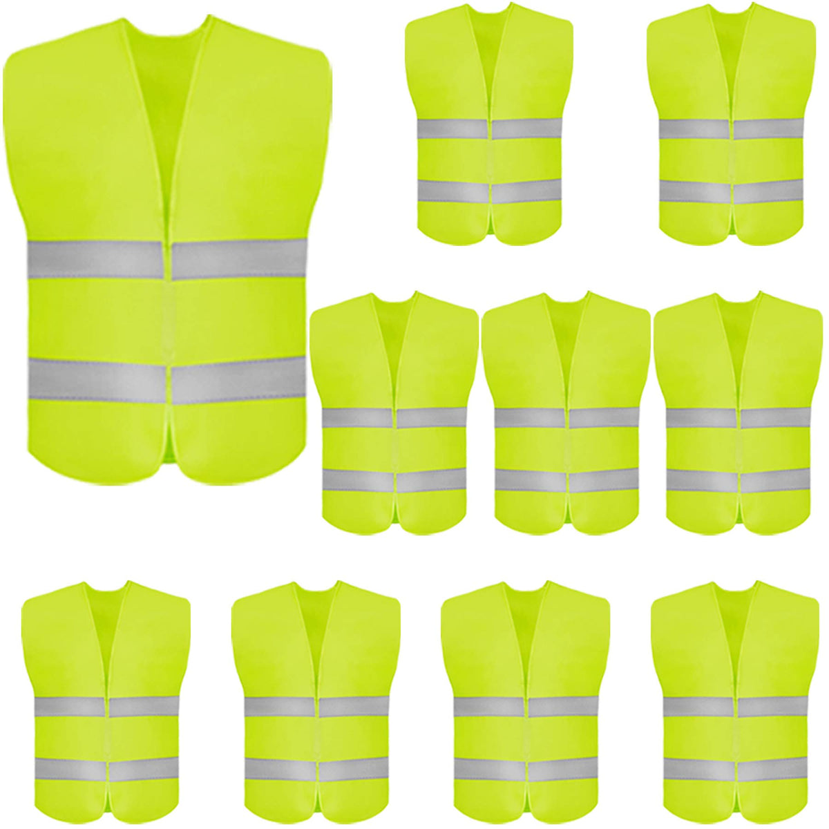 DUSKCOVE high-visibility vest front view improves daytime and low-light visibility