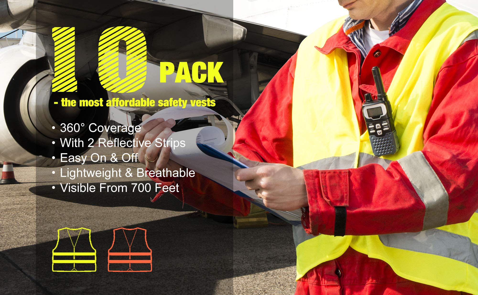 DUSKCOVE multi-use vest suitable for construction, running, cycling, and volunteers
