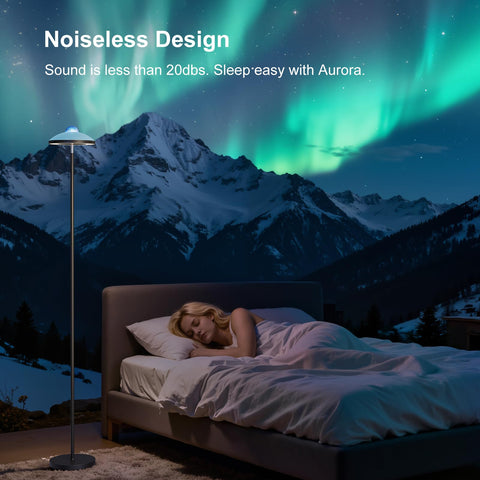 DUSKTEC floor lamp rotatable head directs light where needed.