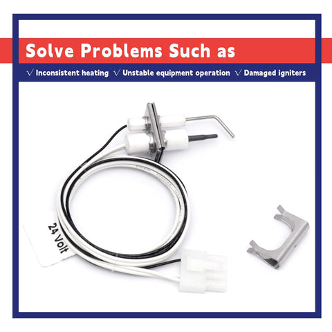 Dusledel flame rod sensor in action shows steady flame sensing across models