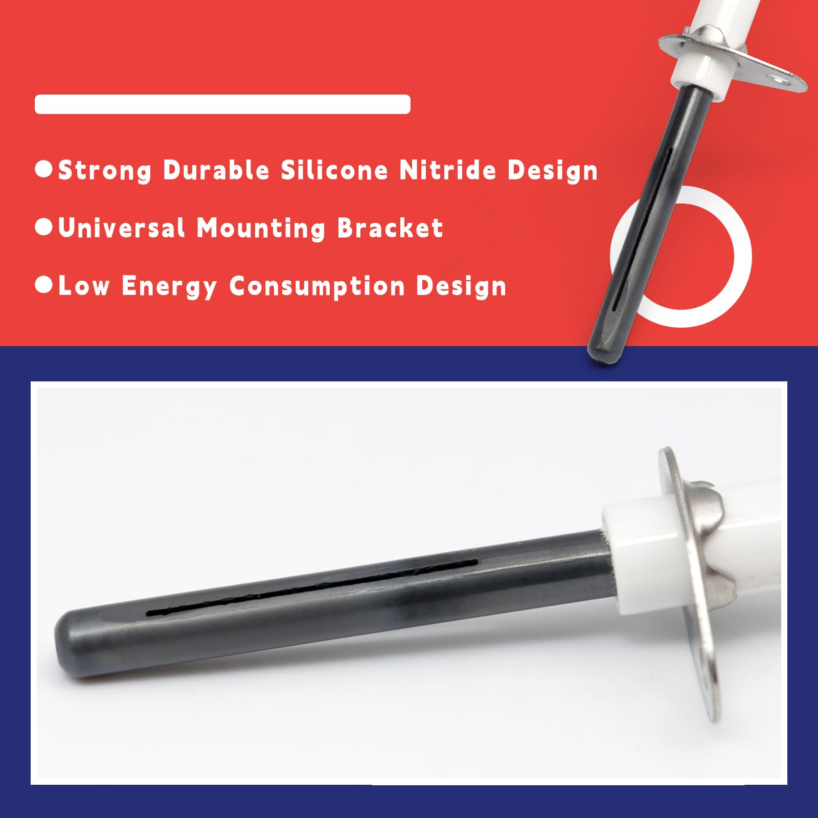 Dusledel Nordyne 632504 compatibility label on the ignitor packaging.