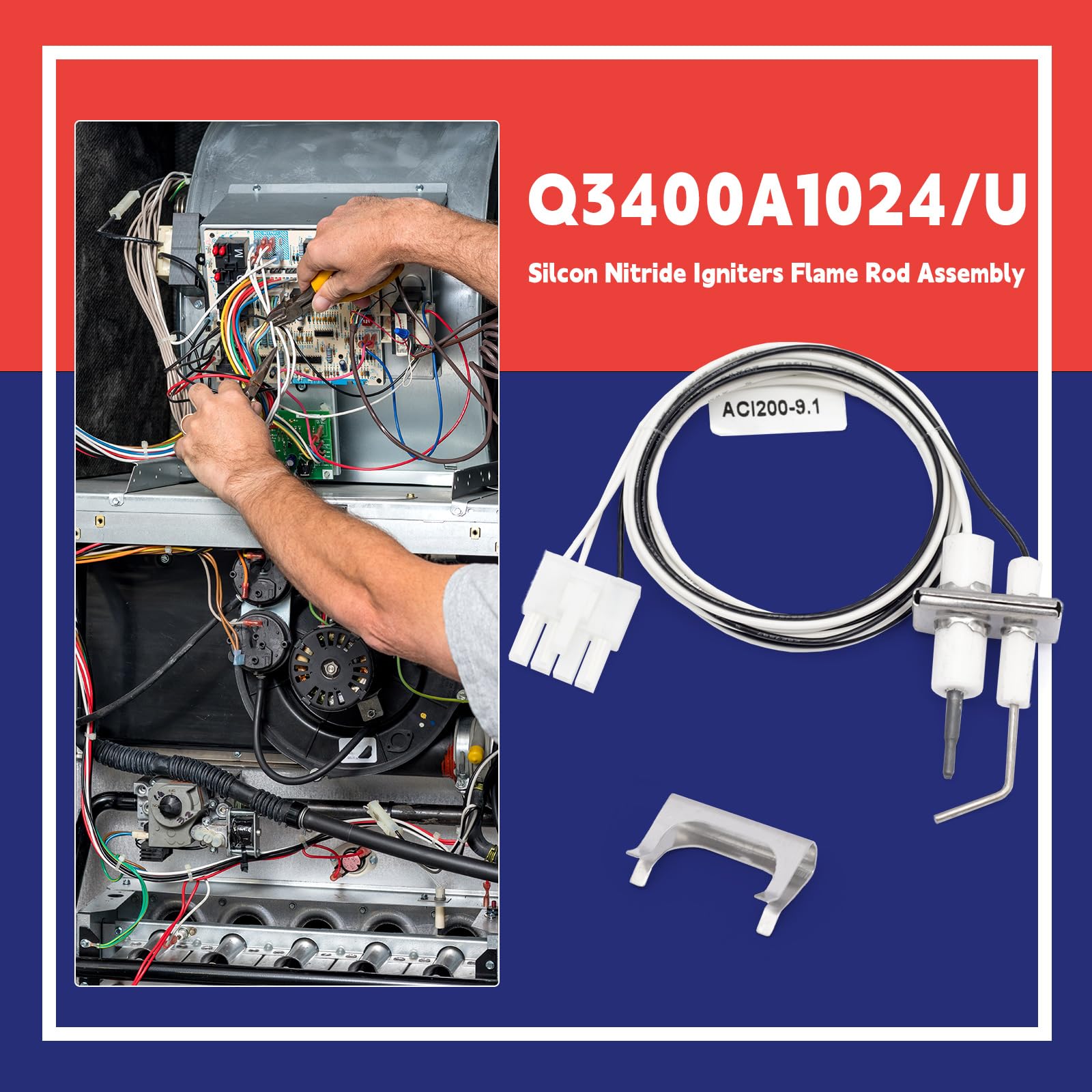 Dusledel Q3400A1024 wiring connection demonstrating secure easy installation