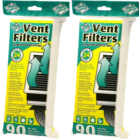 Dust Control vent filters 48-pack overview for cleaner air in every room