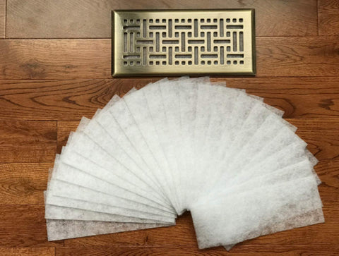 Dust Control vent filters suitable for kitchen, bathroom, bedroom, and family room