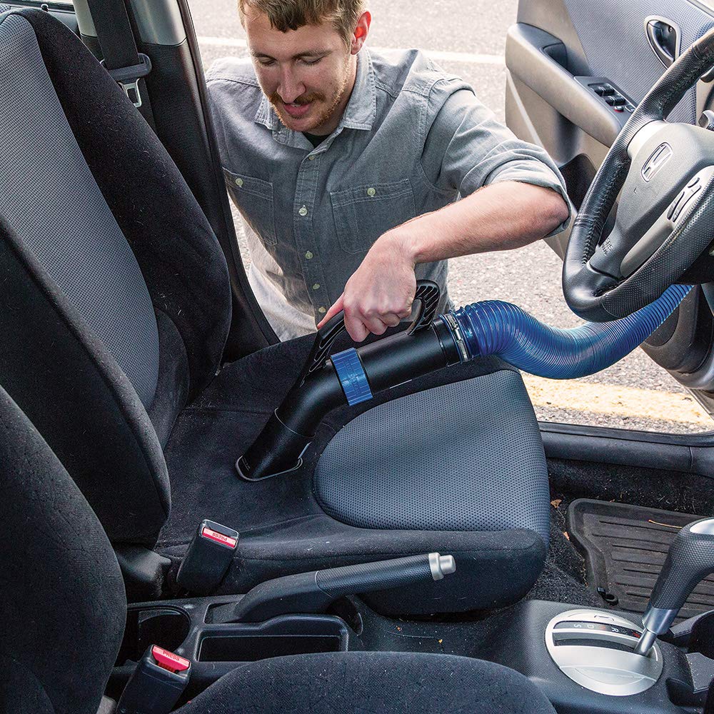 Dust Right hose clamps provide secure, quick connections