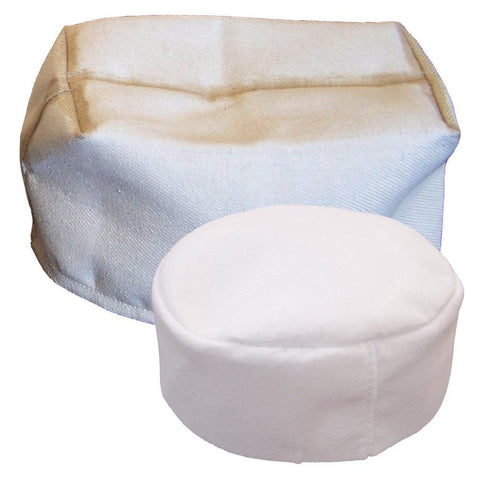 Dustless Cheetah II inner filter close-up, helps keep ashes out of the vacuum motor.