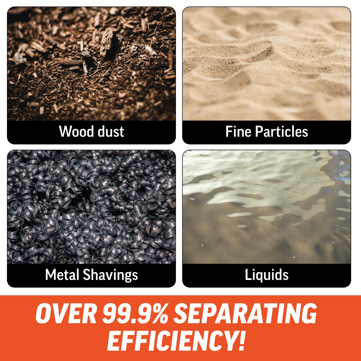 Dustopper PRO vacuum system compatibility keeps workflow smooth with 2-1/2 inch fittings.