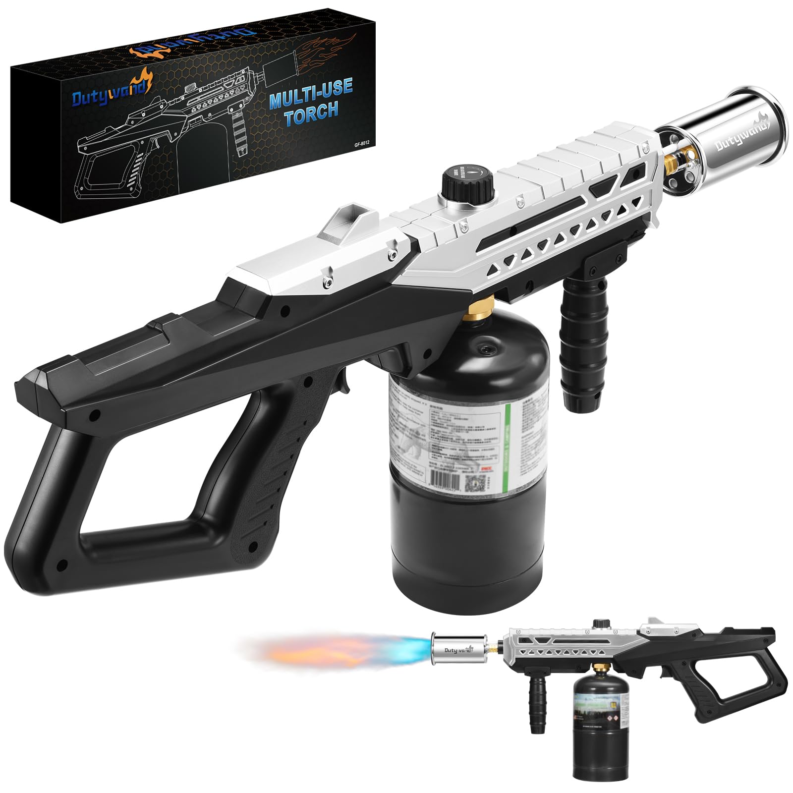Dutywand propane grill torch ignition for quick, safe startup.