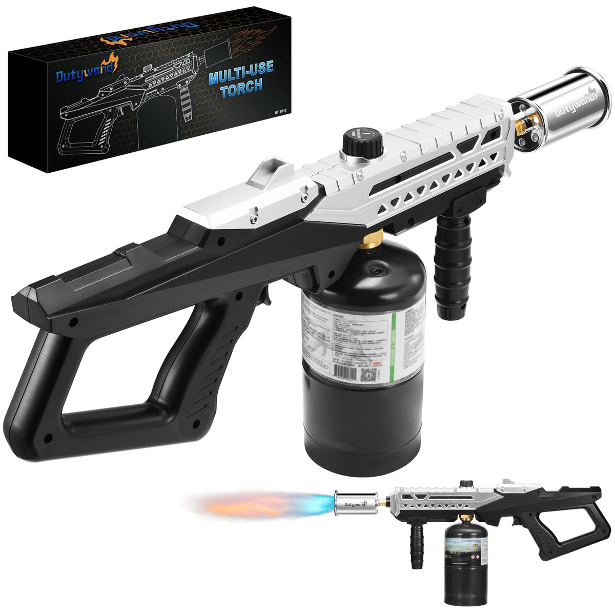 Dutywand propane grill torch ignition for quick, safe startup.