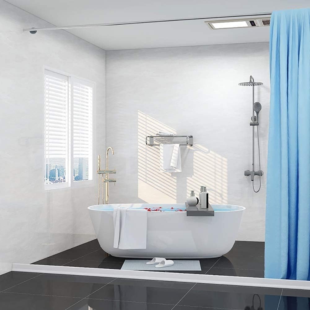 Duzzy length-cuttable design, easily trimmed to fit any threshold.
