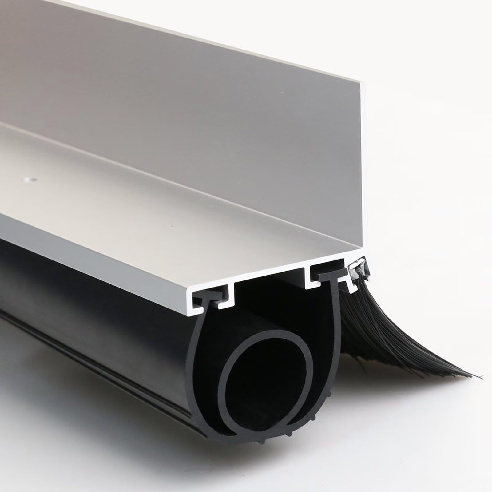 Duzzy universal garage door seals kit with aluminum track for durable weatherproofing.