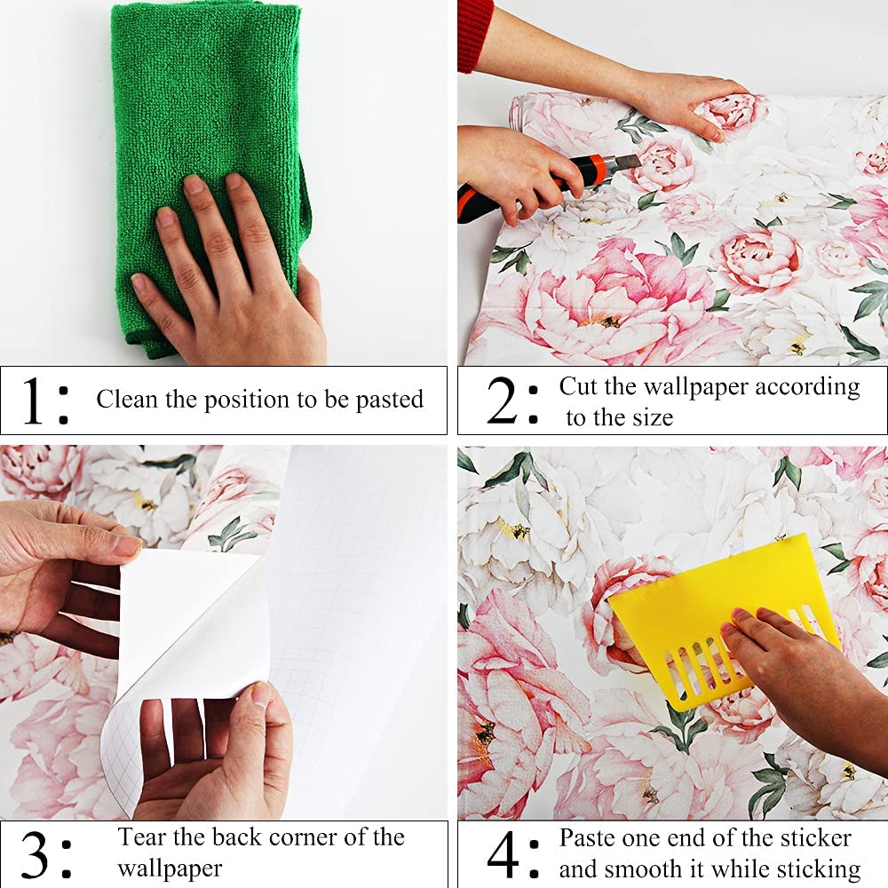 Durable textured vinyl wallpaper adds tactile depth to furniture