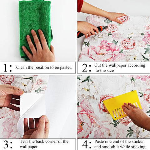 Durable textured vinyl wallpaper adds tactile depth to furniture