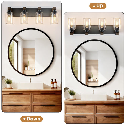 DVMTeom four-light design provides balanced illumination for skincare and makeup.