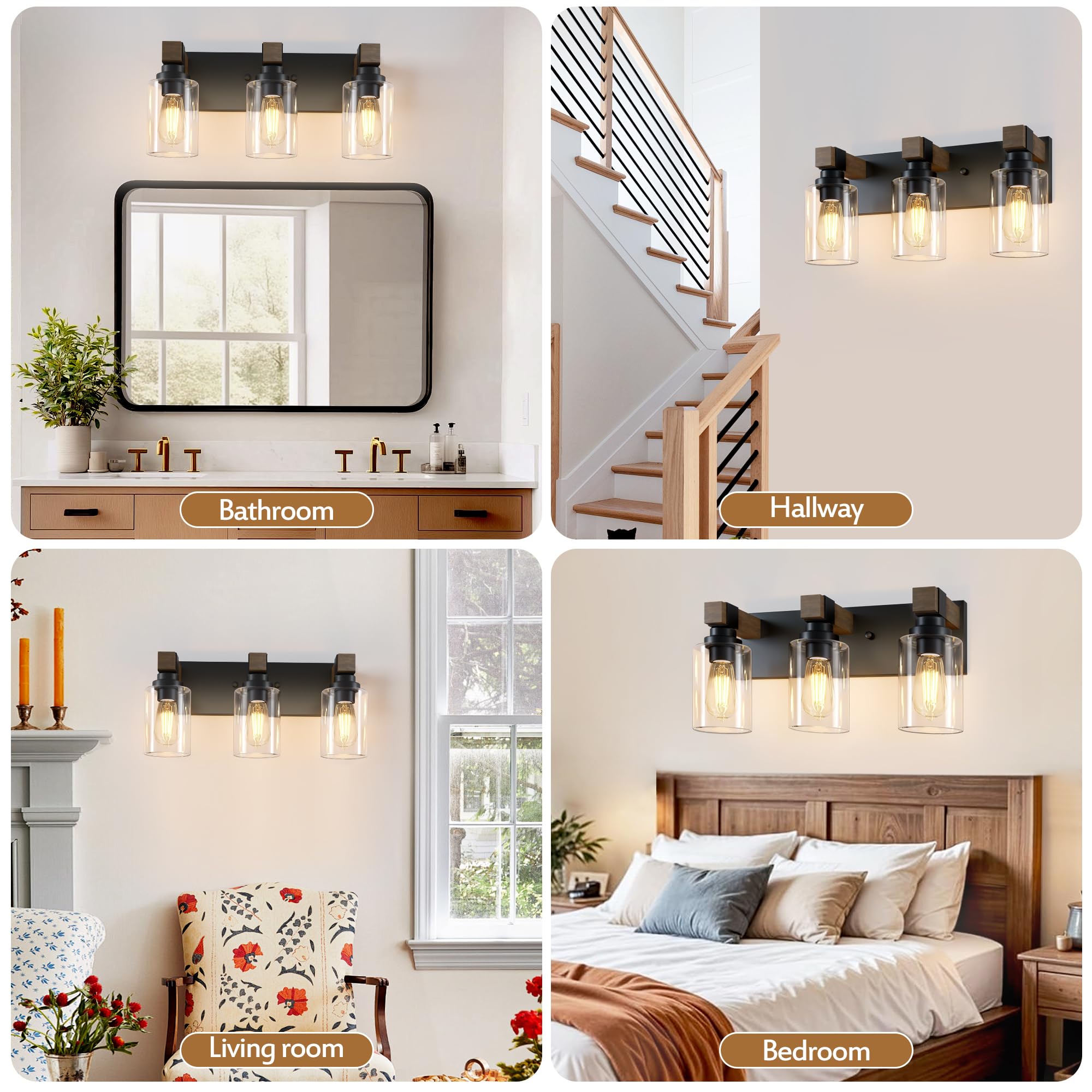 DvmTeom over-mirror lighting enhances daily grooming routines.