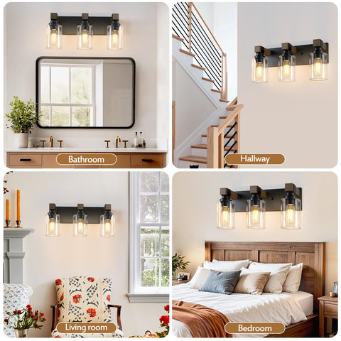 DvmTeom over-mirror lighting enhances daily grooming routines.
