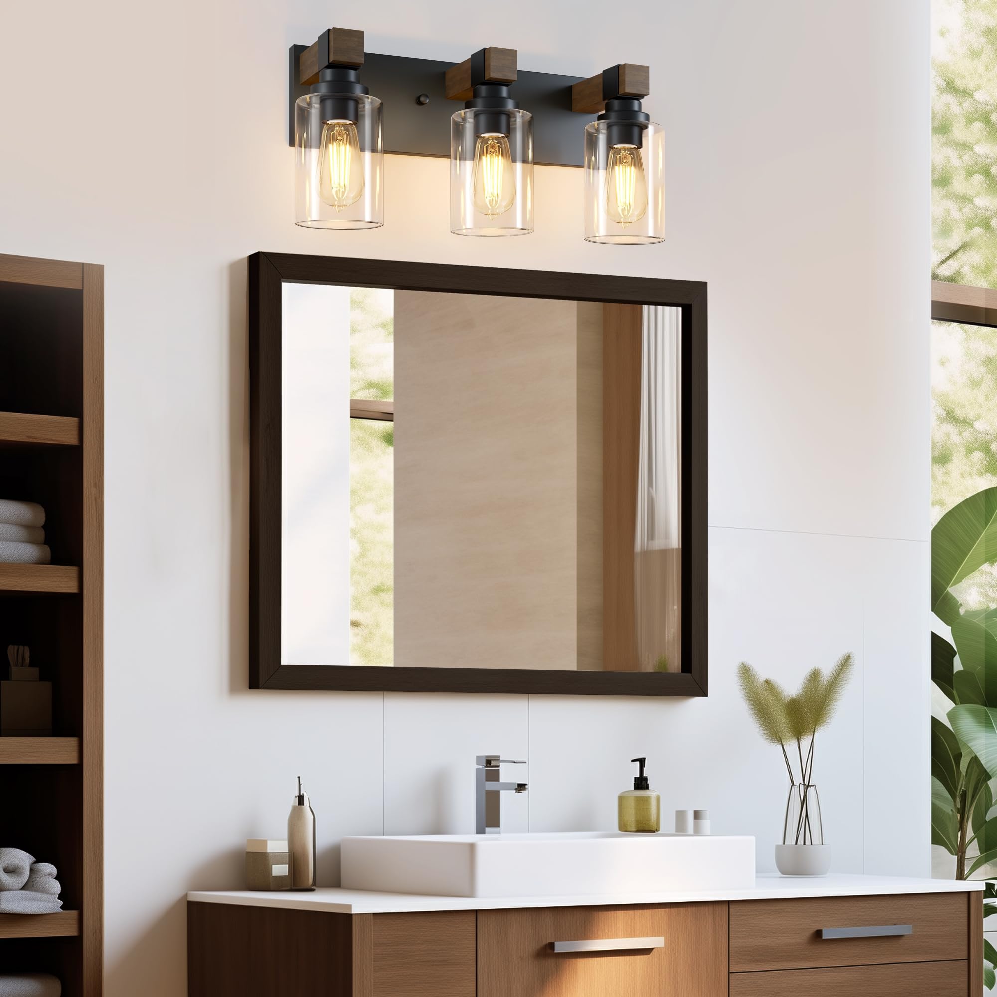 DvmTeom vintage black wall sconce vanity adds timeless style and tranquil glow.