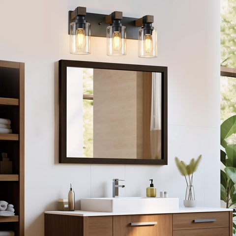 DvmTeom vintage black wall sconce vanity adds timeless style and tranquil glow.
