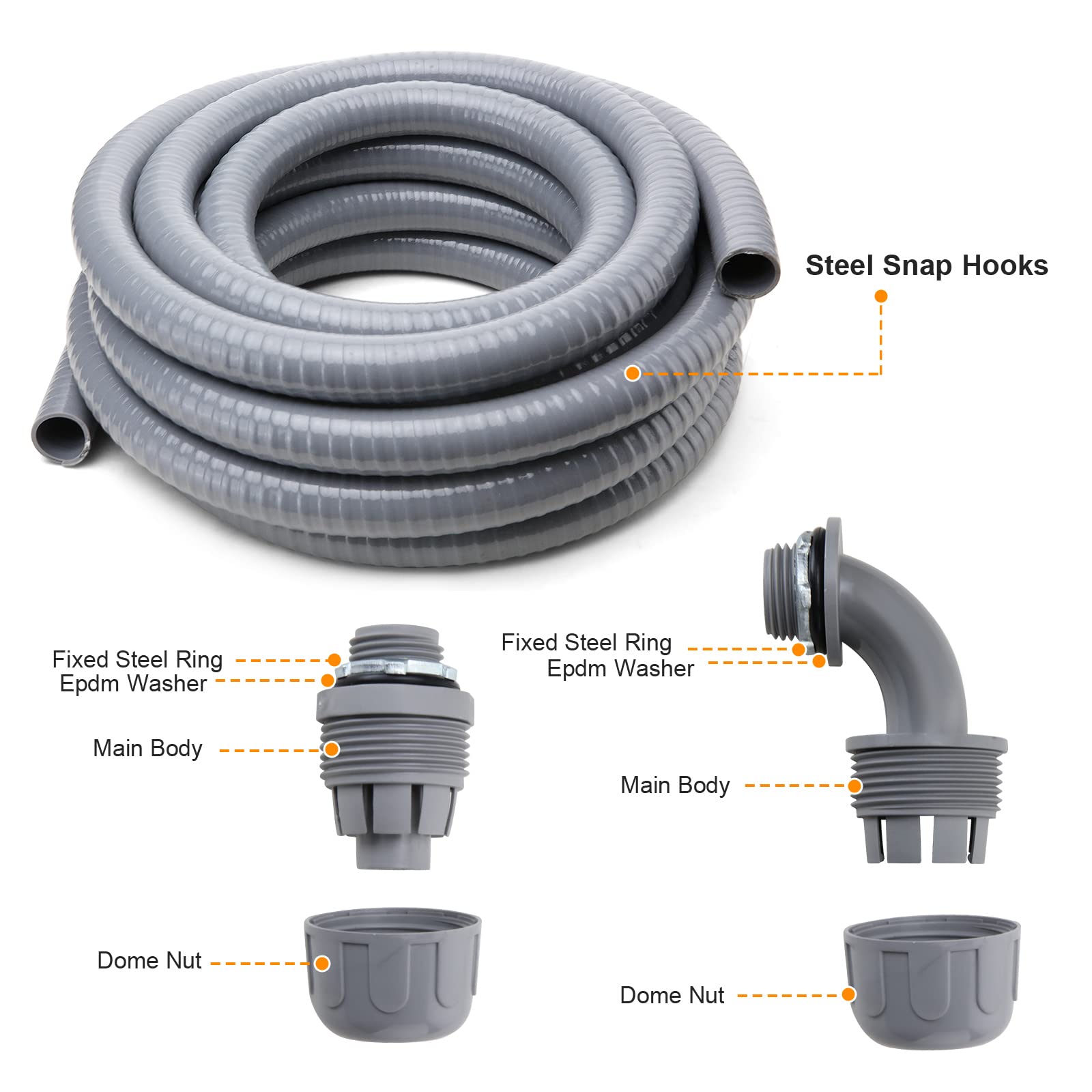 DWALE outdoor conduit is sunlight resistant for outdoor equipment