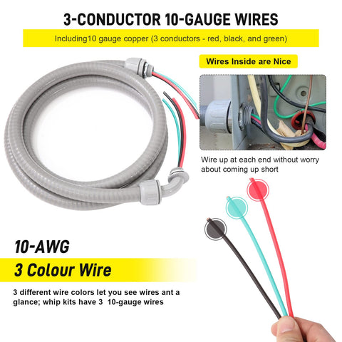 DWALE Power Whip nylon conduit offers outdoor corrosion and saltwater resistance