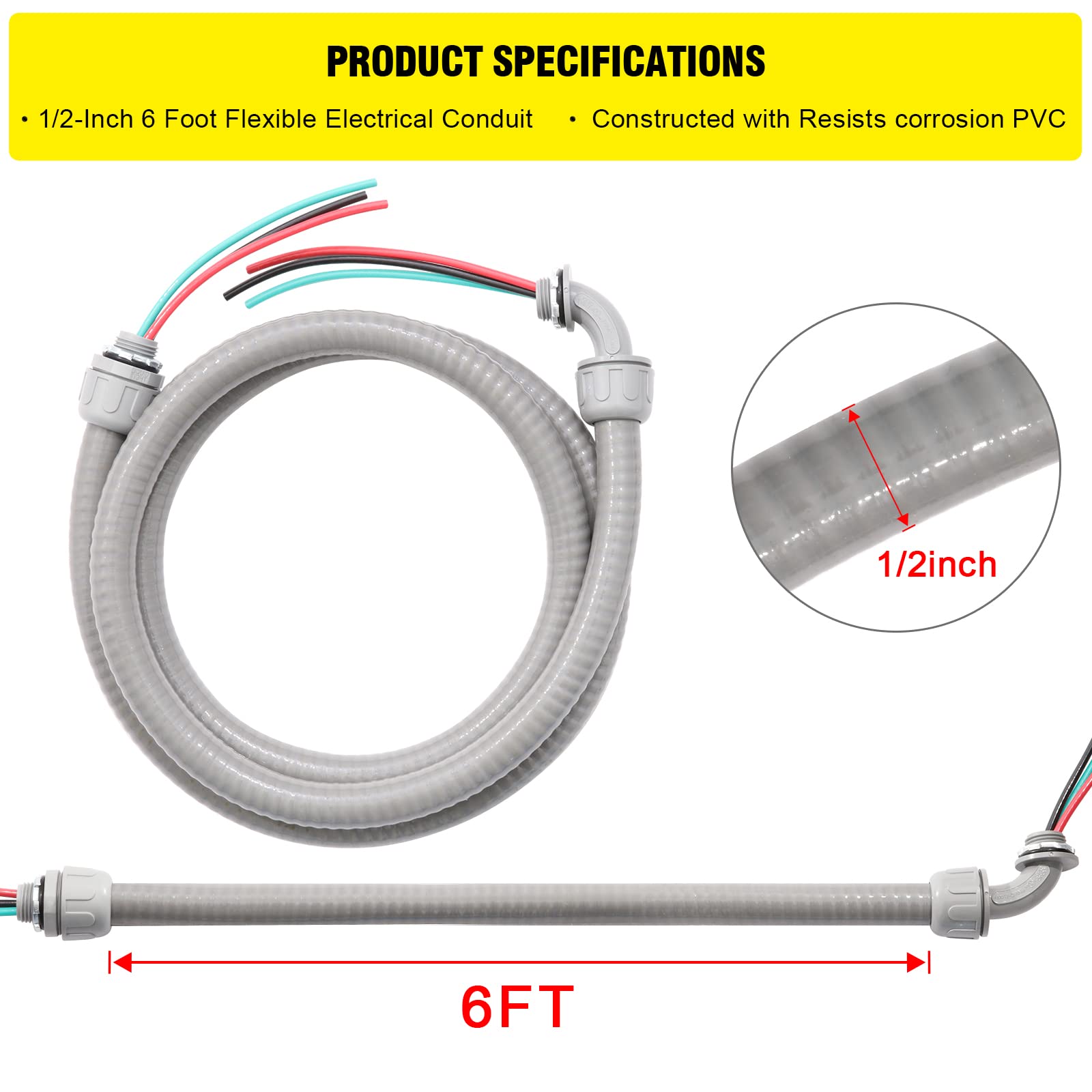 DWALE straight conduit connector for quick terminations.