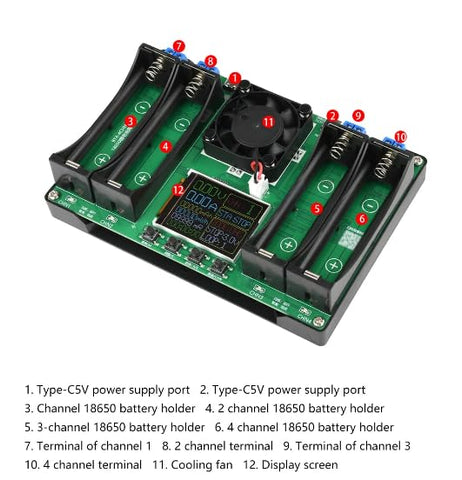 DWEII 10W discharge load simulates real power draw for accuracy.